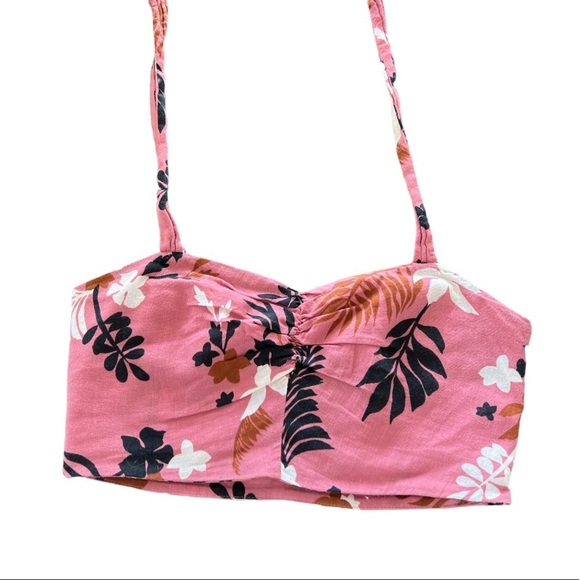 Pink floral  top women size Small - Picture 2 of 5